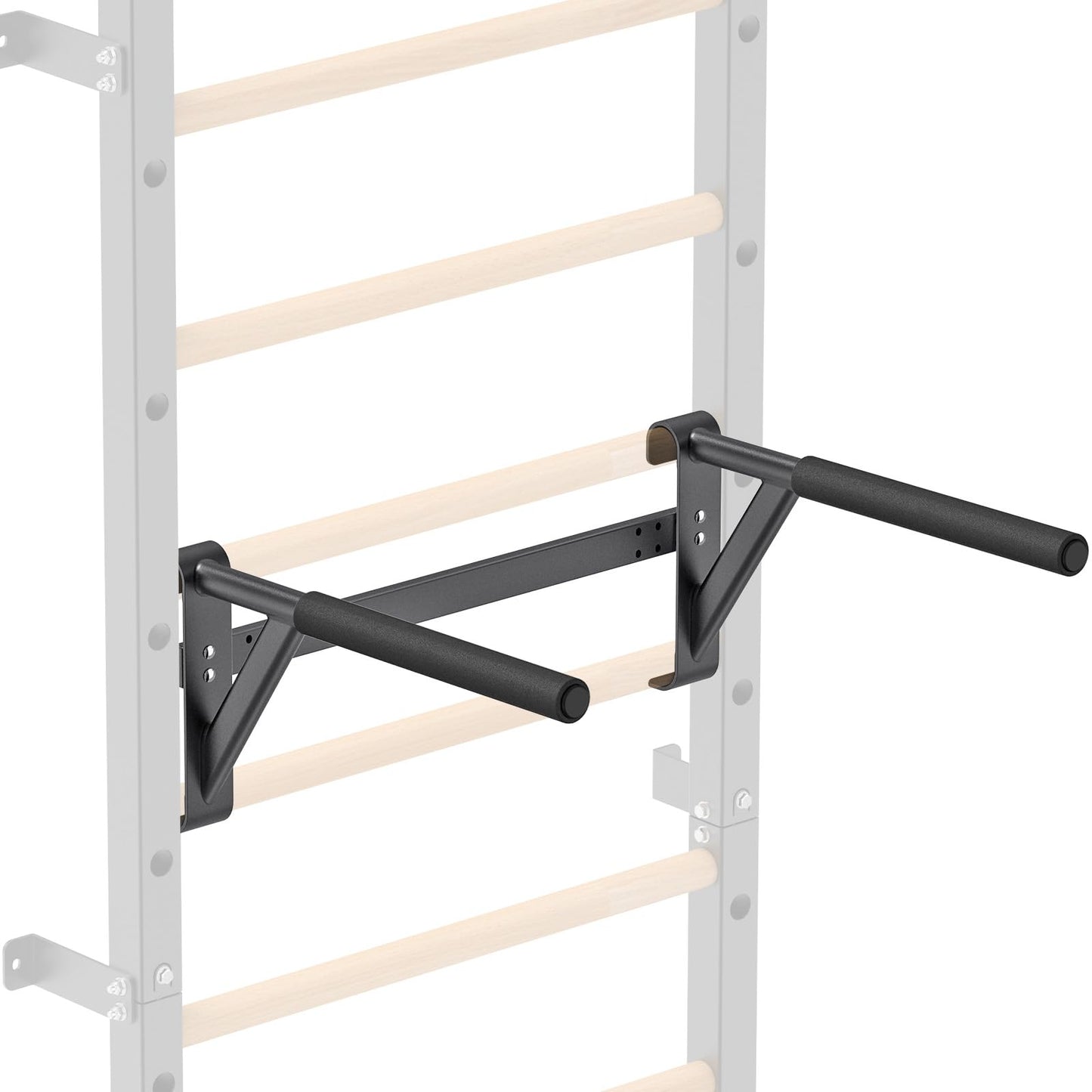 Lifeswell Dip Bar Attachment for Swedish Ladder Non-Slip Adjustable Grip Handles Dip Station for Strength Training 250 lbs Capacity
